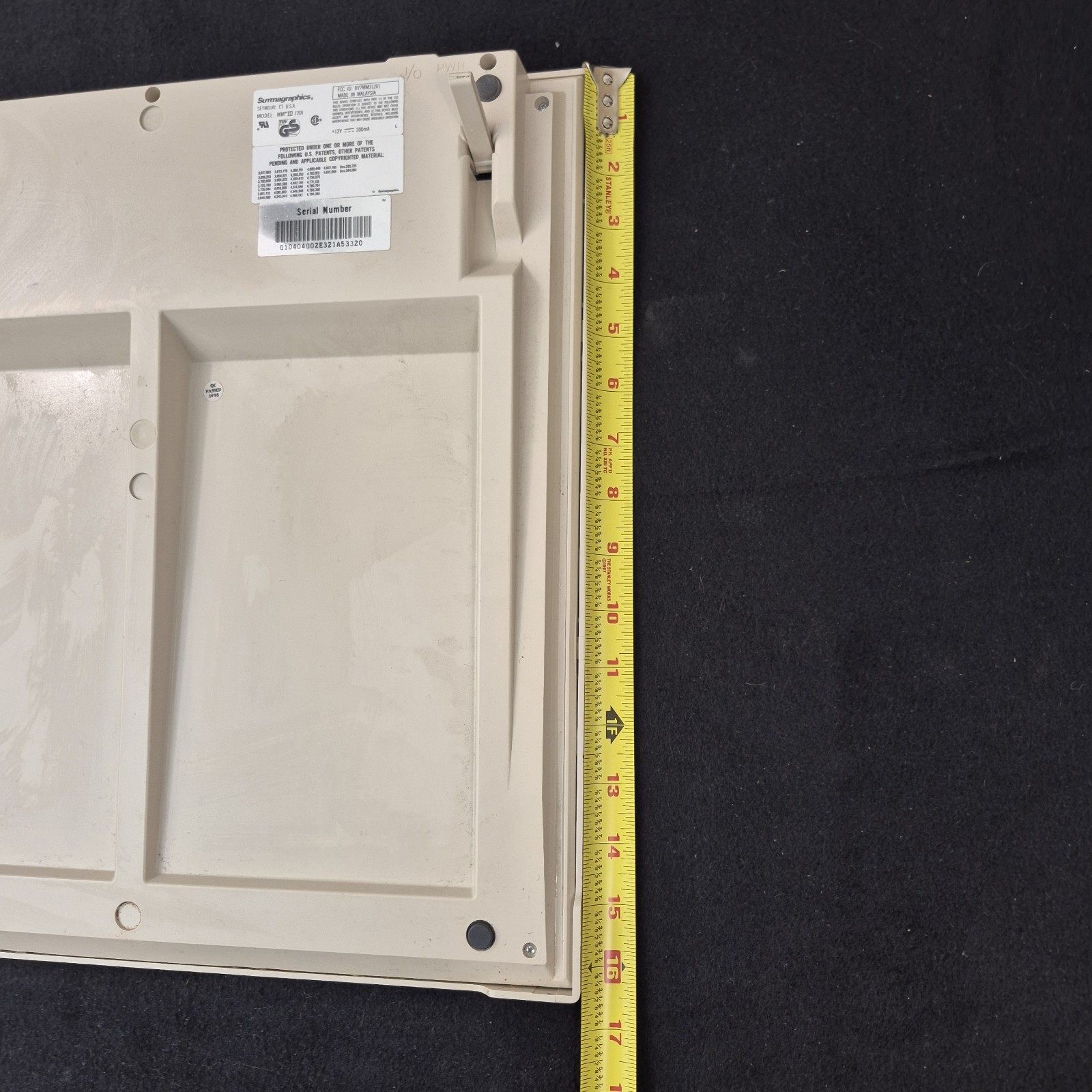 Summagraphics SummaSketch III MM 1201 Graphics Drawing Table NO PWR CRD/UNTESTED