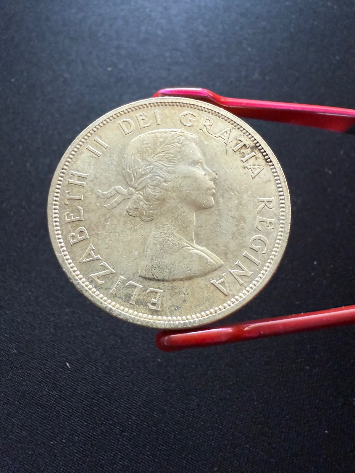 1957 Canadian Silver Dollar Coin 80%