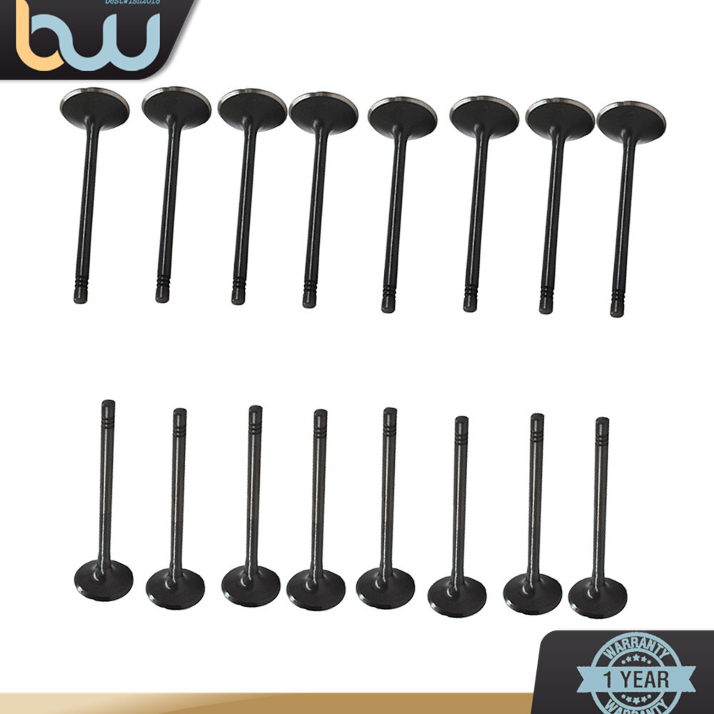 16pcs Intake Exhaust Engine Valves For GM 2.0 - 2.2 - 2.4 ECOTEC DOHC