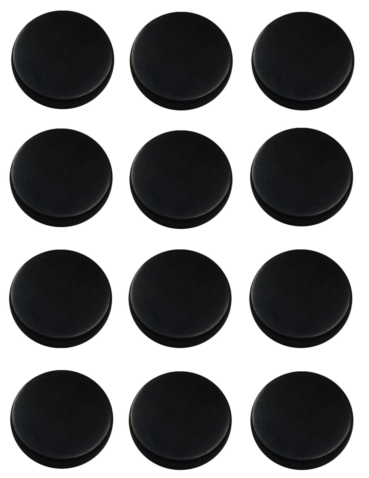 Shungite World Shungite Sticker Round 12 pcs - 30 mm / 1.18"