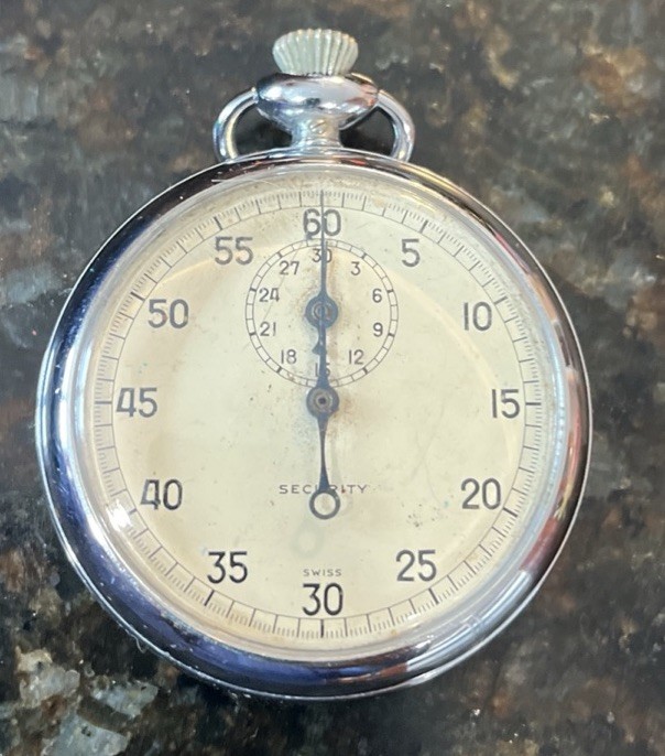 Vintage Stopwatch Security Swiss Made