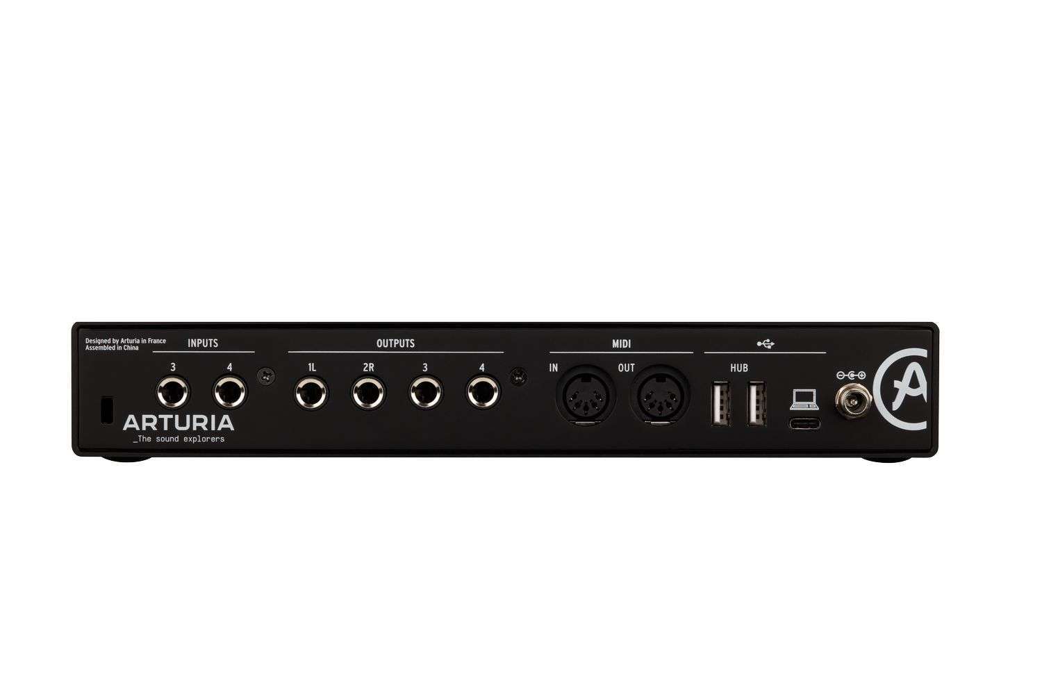 Arturia Minifuse 4 Black 4x4 USB MIDI Audio Interface+Recording Microphone