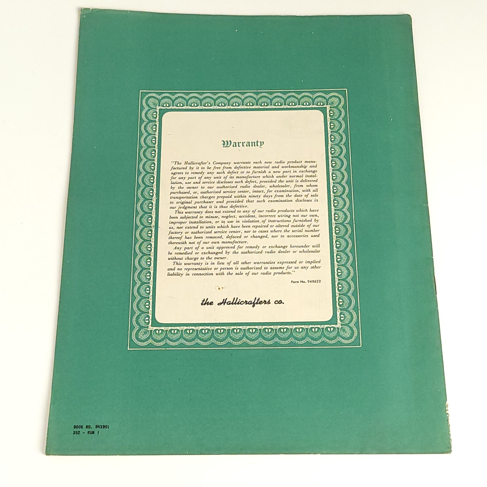 Hallicrafters Operating Service Instructions littlefone 152-174 MCHT-22LDS LWS
