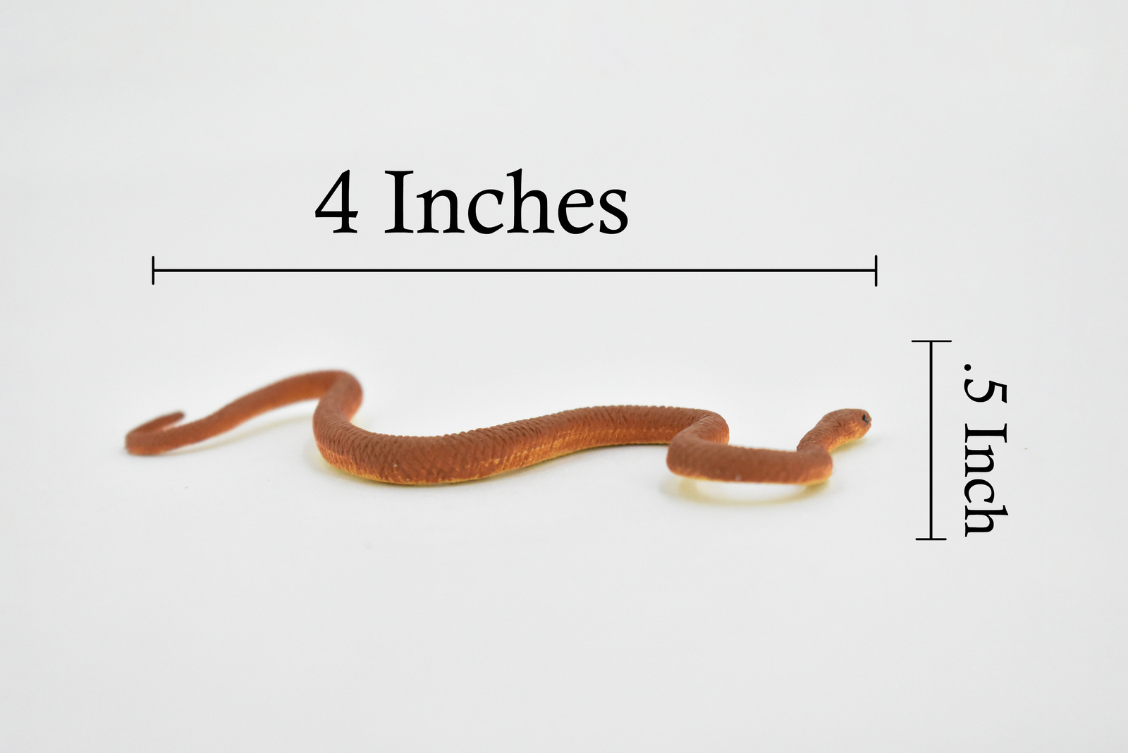 Snake, Taipan Inland Western, Rubber Reptile, Realistic Model Toy, 4" F1760 B42