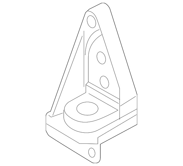 Genuine Audi Radiator Mount Bracket 4K0-805-201-A