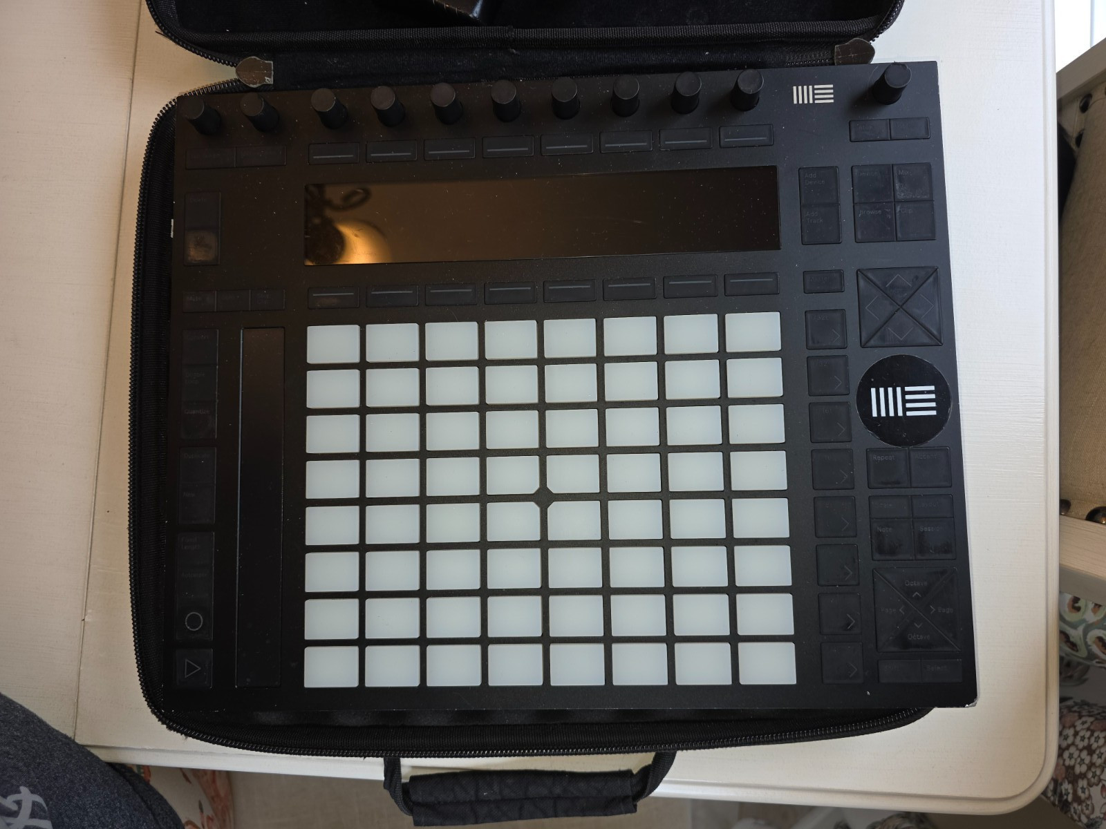 Ableton Push 2 Instrument Controller Cords and Case Included