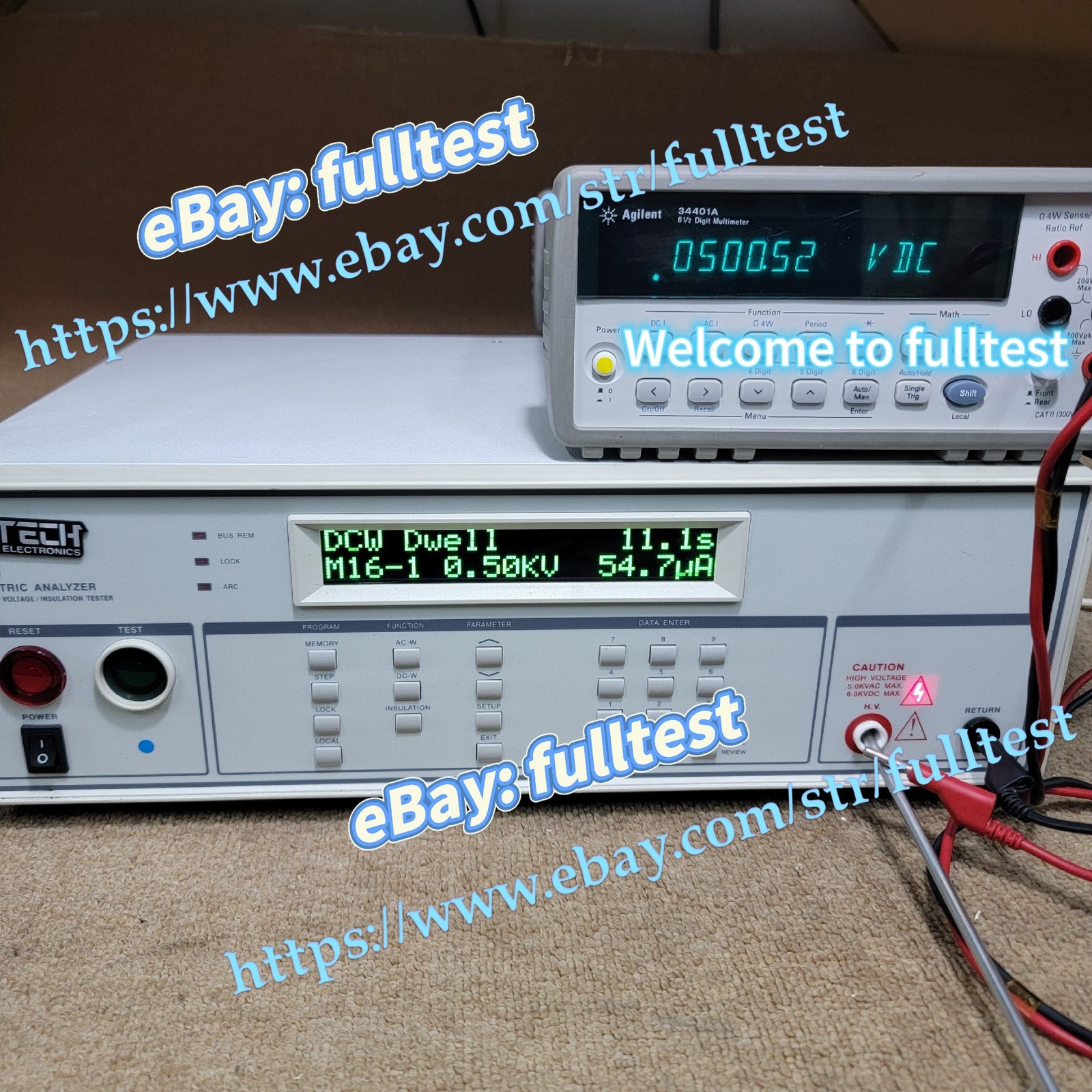 1PCS EXTECH， 7410 Safety and Pressure Tester,-fulltest