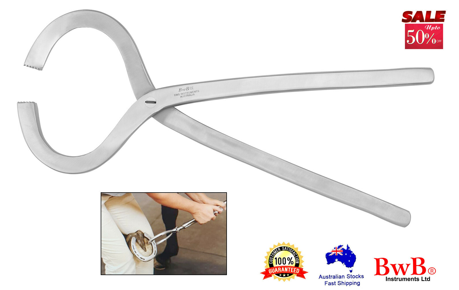 13" Hoof Testers Stainless Steel Farriers Tools Equine Equipments CE BWB