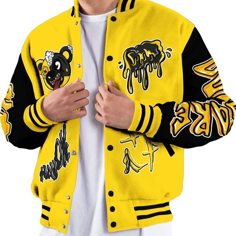 Varsity Jacket To Match Retro Thunder 4s - Havok Bear All Over Print
