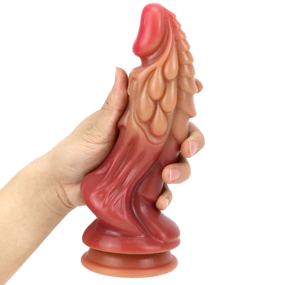 Silicone Realistic Dildo Unique Design Suction Cup Sex Toy for Women Masturbator