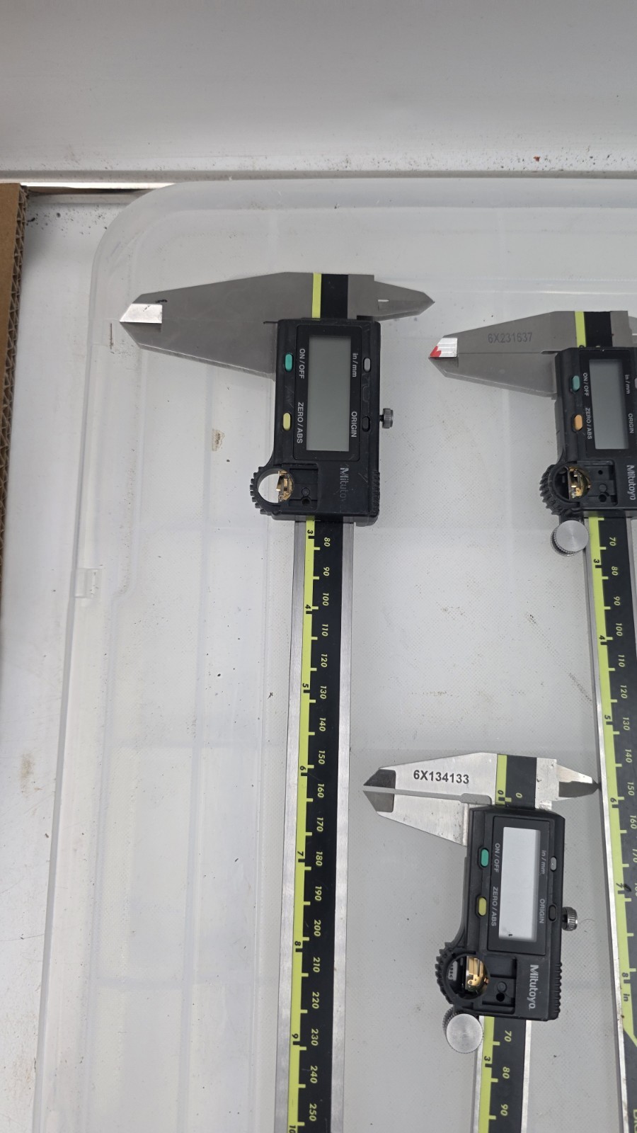 set Mitutoyo Absolute Digimatic Caliper aos Untested