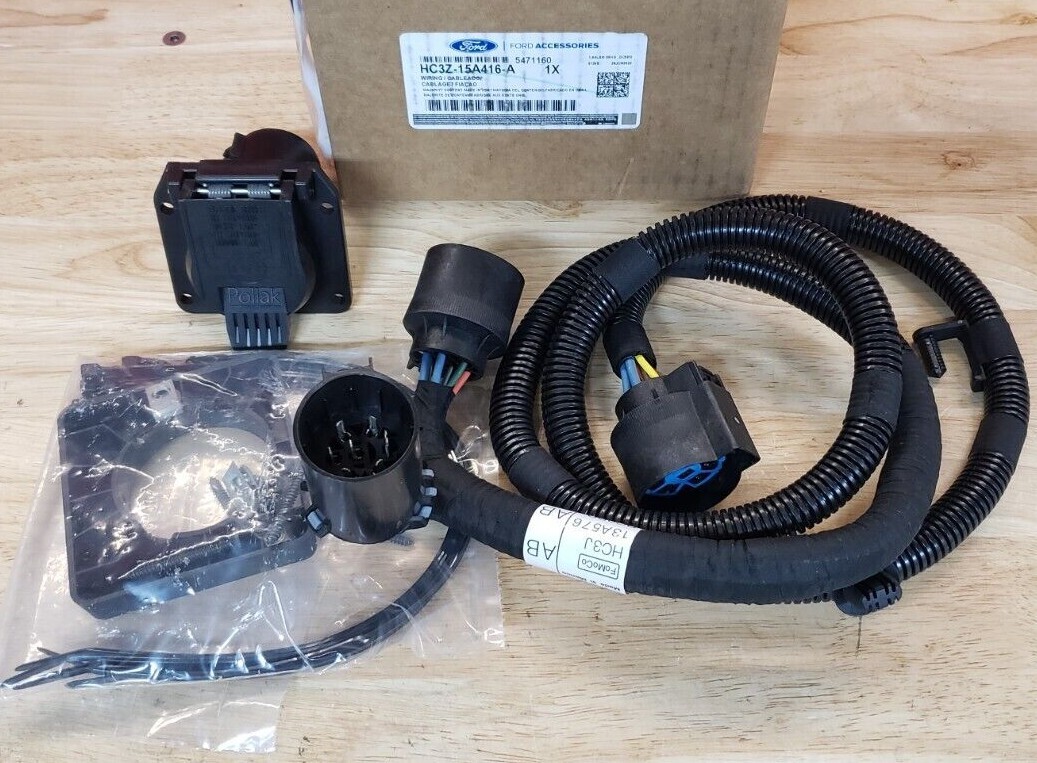 NEW 2017-2026 Ford Super Duty F250 - F550 In Bed Trailer Wiring Harness, OEM