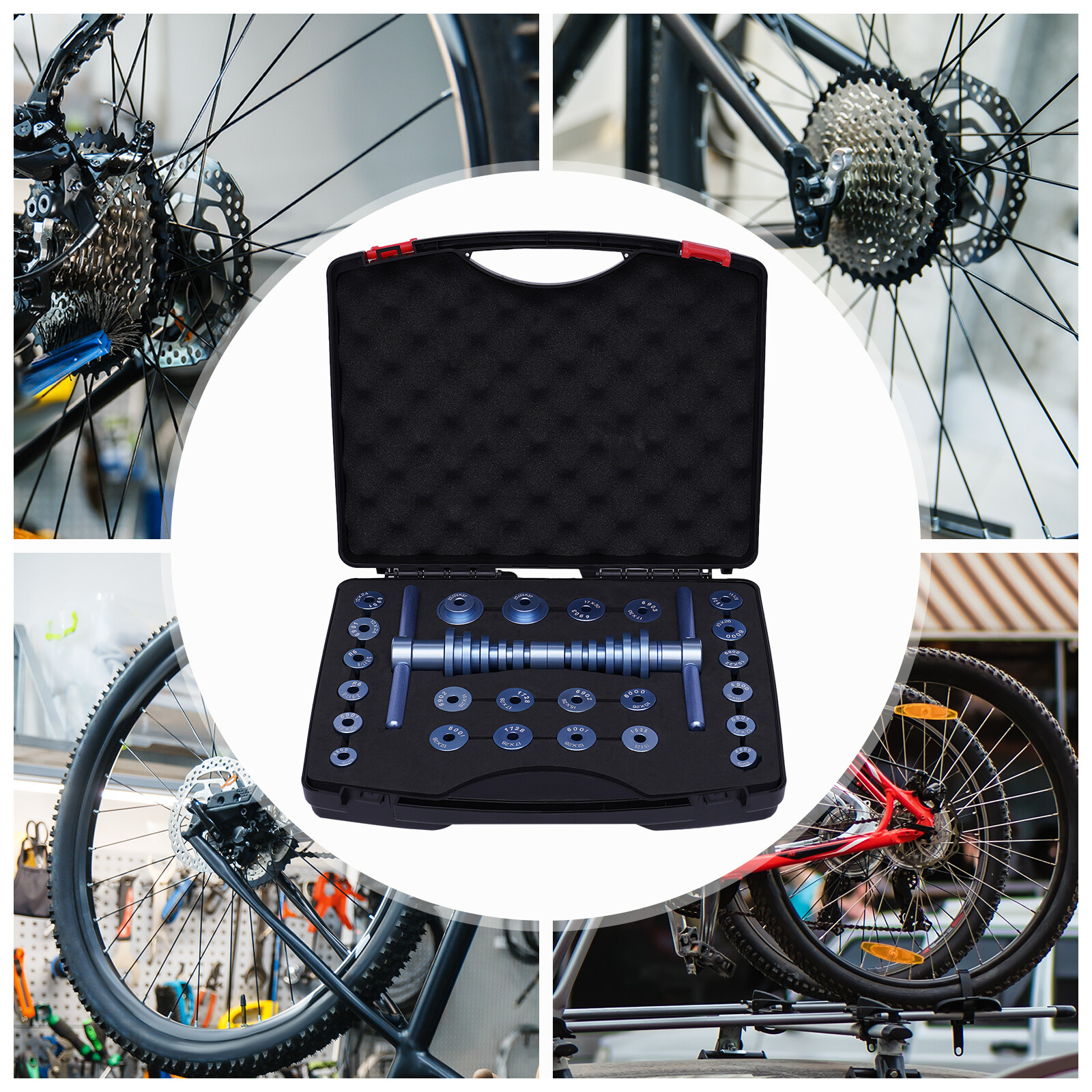 Bicycle Bearing Press Set Installer Tool Kit Set Turning Point for Wheels Hub