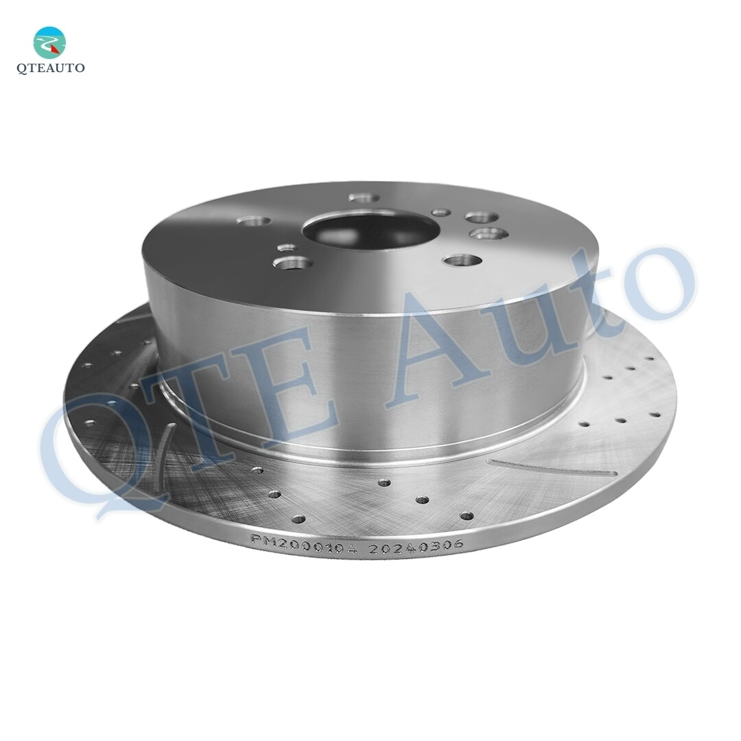 Set of 4 Front-Rear Drilled Slotted Brake Disc Rotors For 2007-2009 Lexus RX350