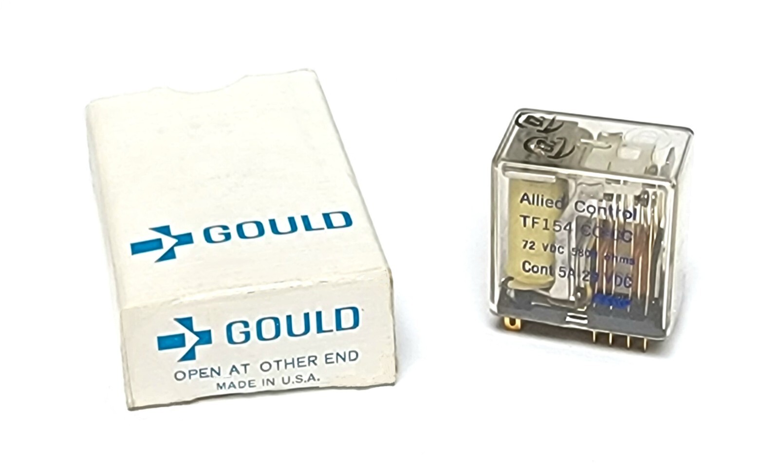 ALLIED CONTROLS TF154-CC-CC, Relay Control, 5 Amp, 72VDC, 5800 Ohms, 14-Blade
