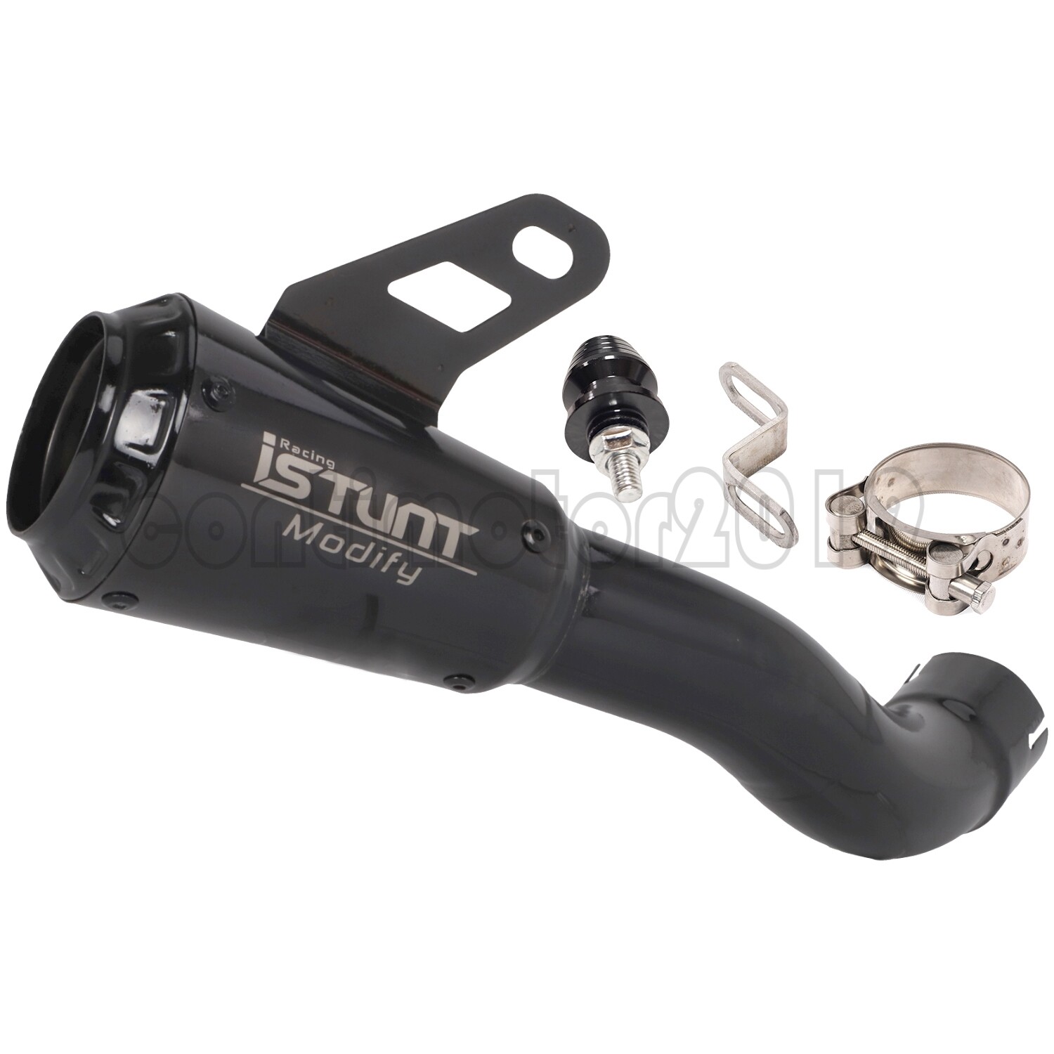 Motorcycle Exhaust Steel Slip On Pipe Muffler For Kawasaki Z900 2017-2022 Black