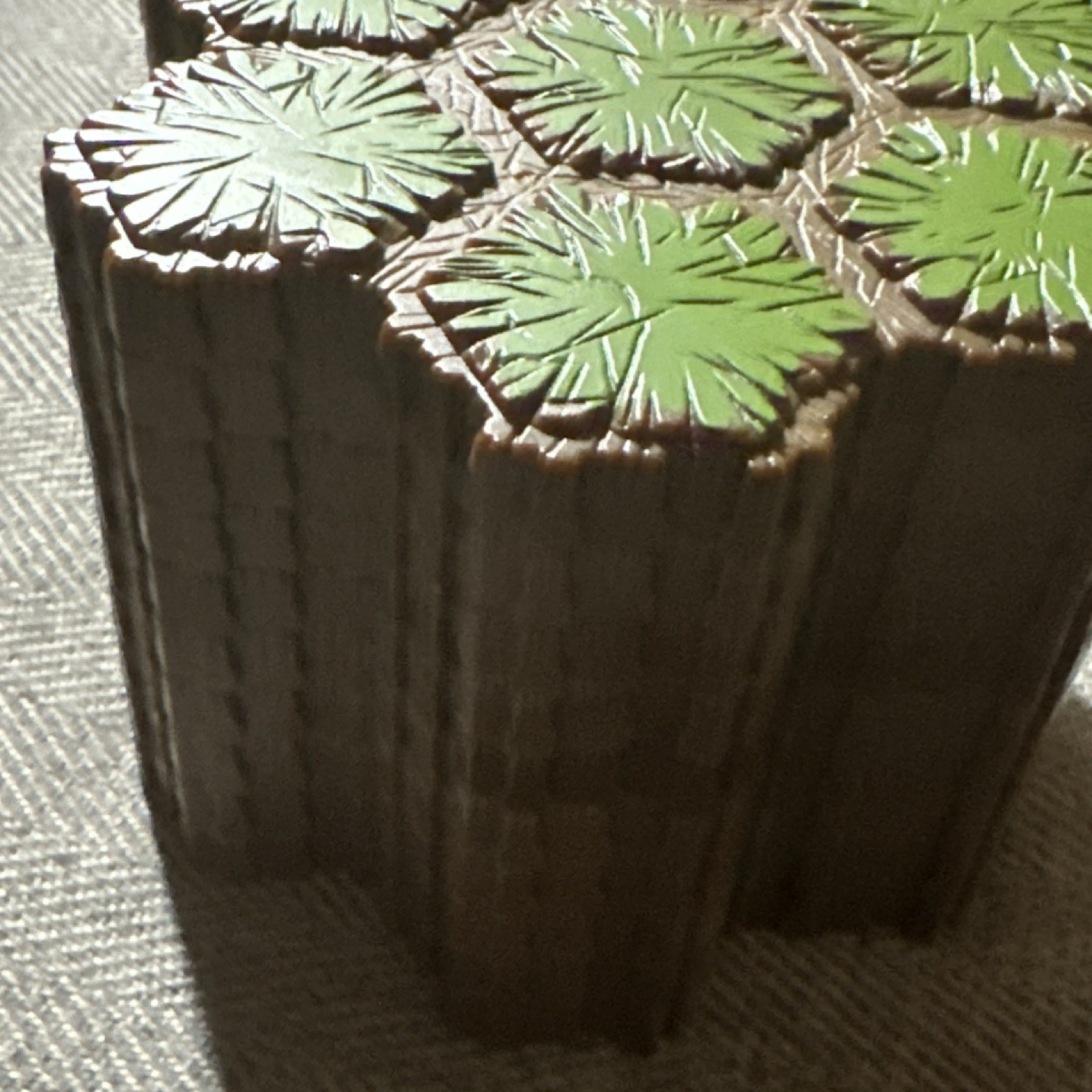 Heroscape Hexagonal Green Unpainted Terrain Tile for Miniature War Games
