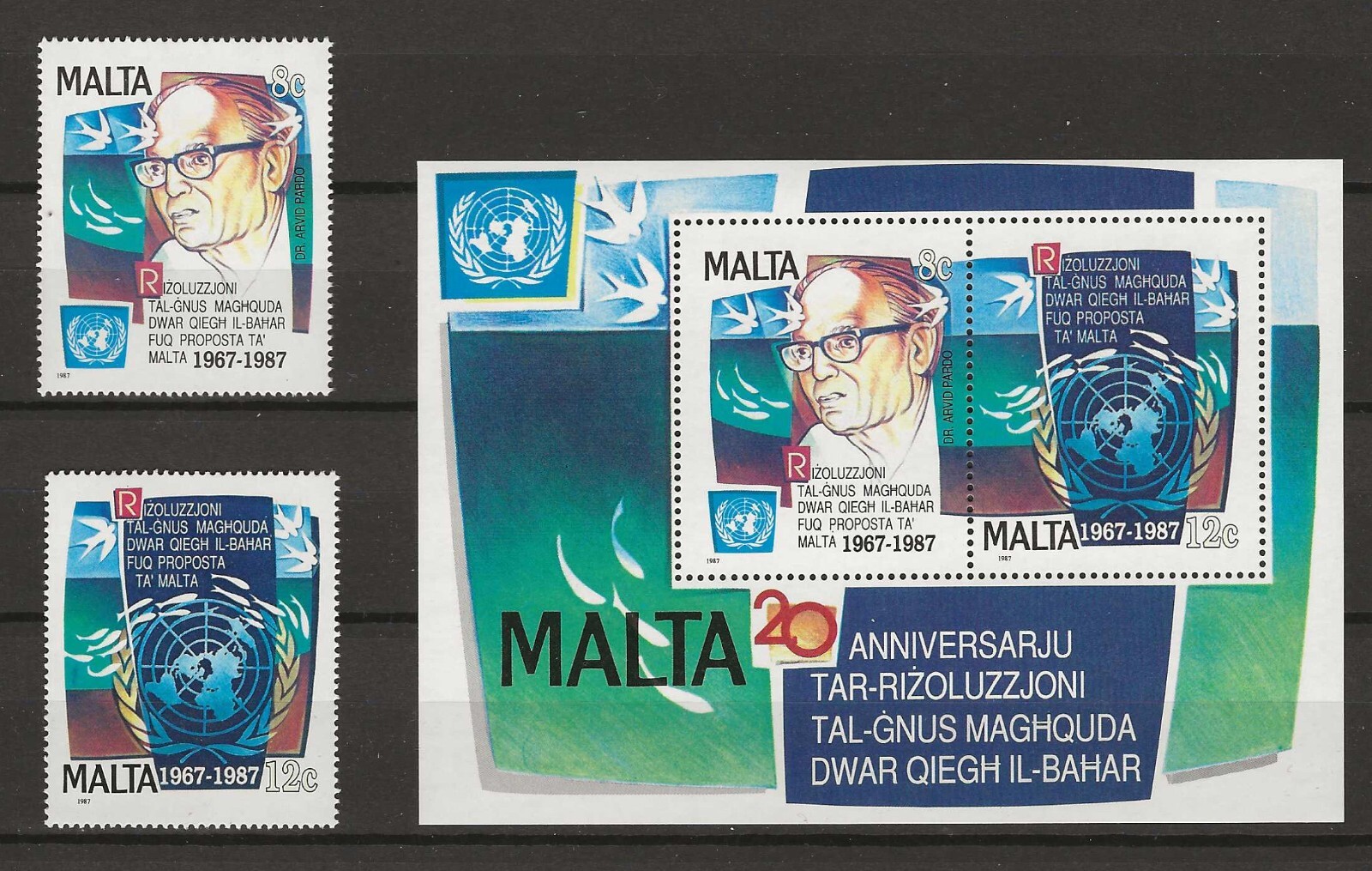 Malta 1987 UN marine research MNH  (m118)