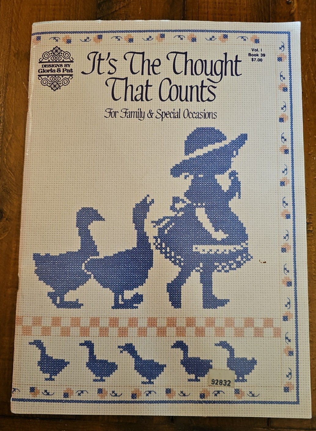 It's The Thought That Counts  Gently Used Cross Stitch Book, 60 Designs