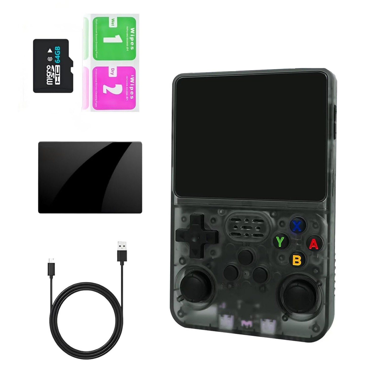 Handheld Game Console Emulator 3.5" Color Screen Linux System 64G TF Card