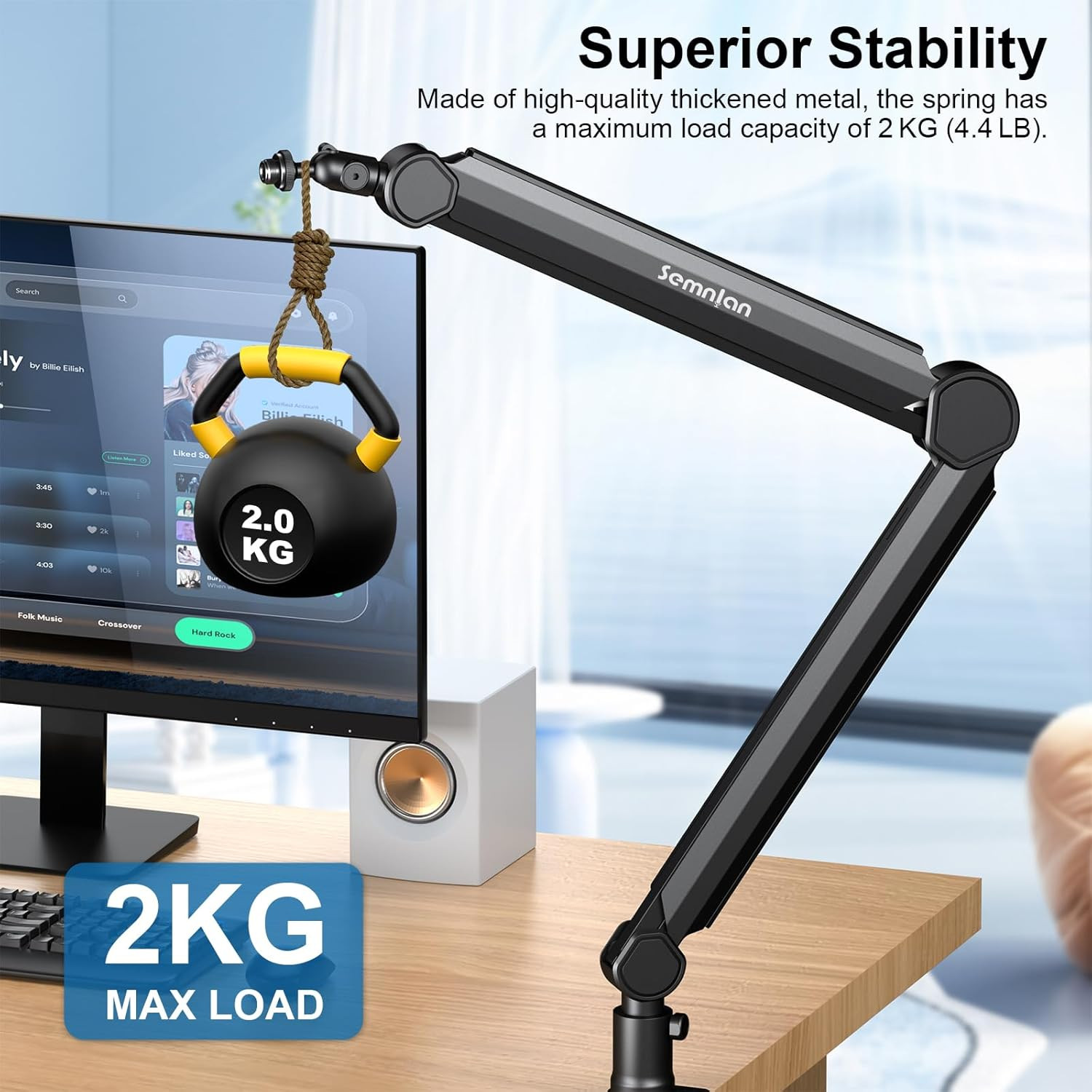 Soporte Microfono 360 Brazo Ajustable Abrazadera Canal Cable Podcast Streaming