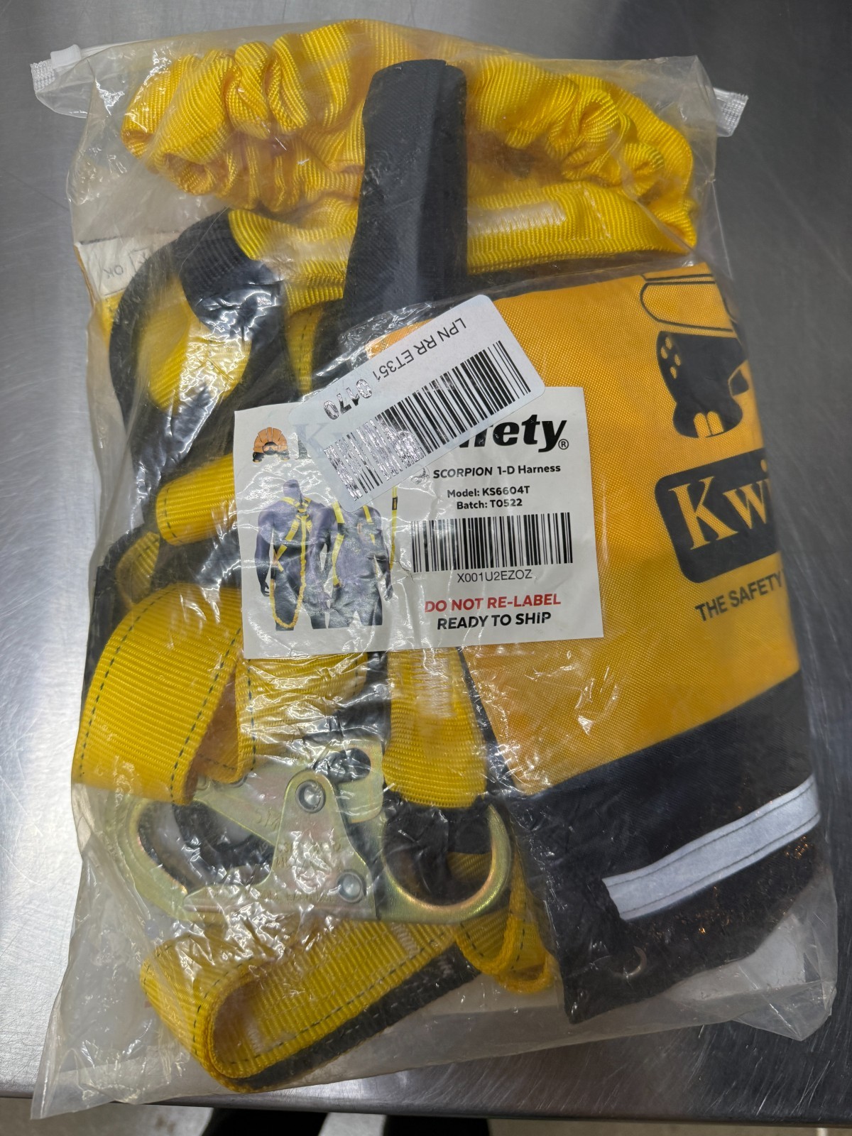 KwikSafety Scorpion Fall Protection Safety 1-D Harness MODEL : KS6604T