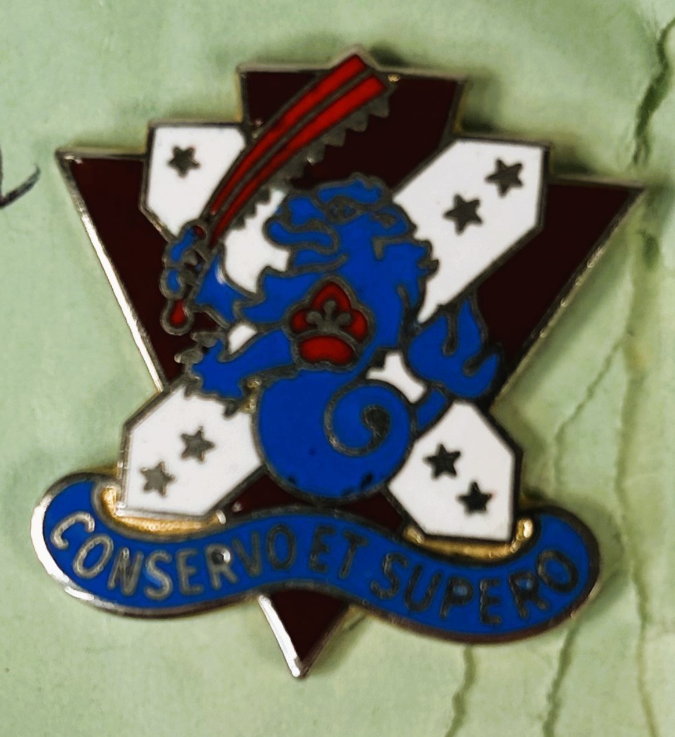 US Army 161st Medical Battalion DUI Pin Unit Crest Clutch Back