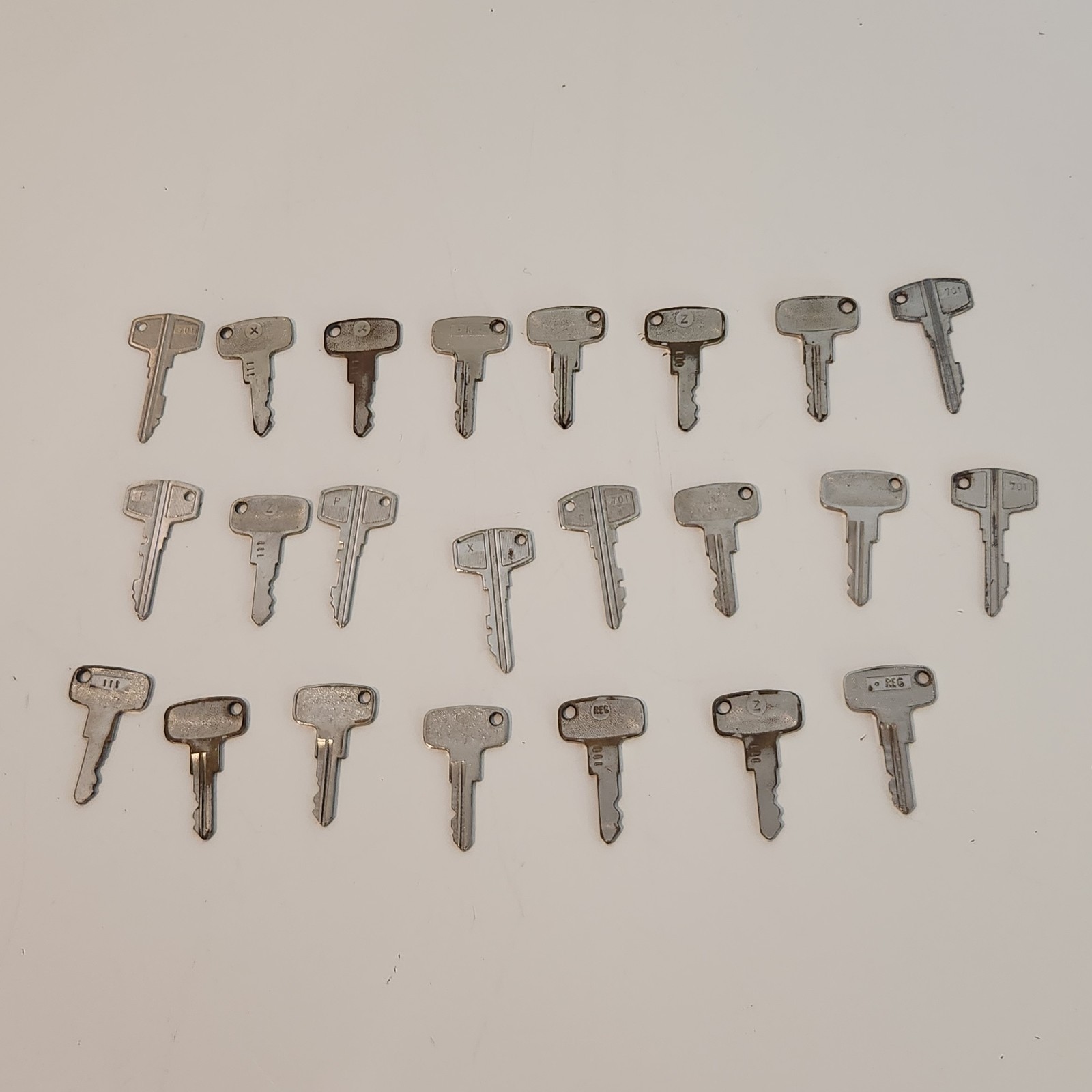 Silver Oval Key Lot of 23