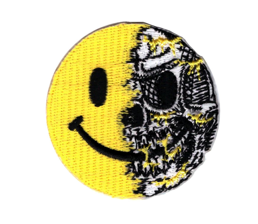 Evil Smile Skull Patch for VELCRO® BRAND Hook Fastener