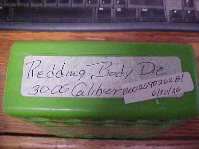 Reloading Redding Body Die in 30-06 Caliber