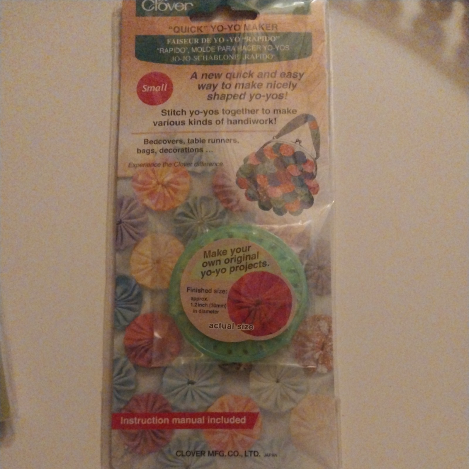 Clover "Quick" Yo-Yo Yo Yo Maker (1-1/4” Round Small) #8700 ~ New