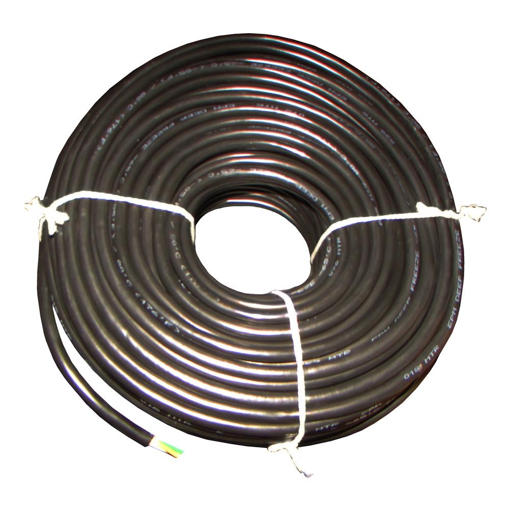 25 Ft Coil of Black 4 Conductor Trailer Light Cable Wiring Harness