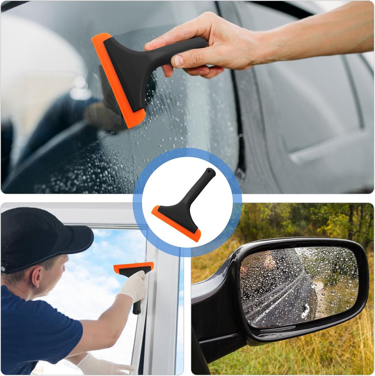 6 Inch Car Window Squeegee Silicone Squeegee, Auto Window Squeegee Small