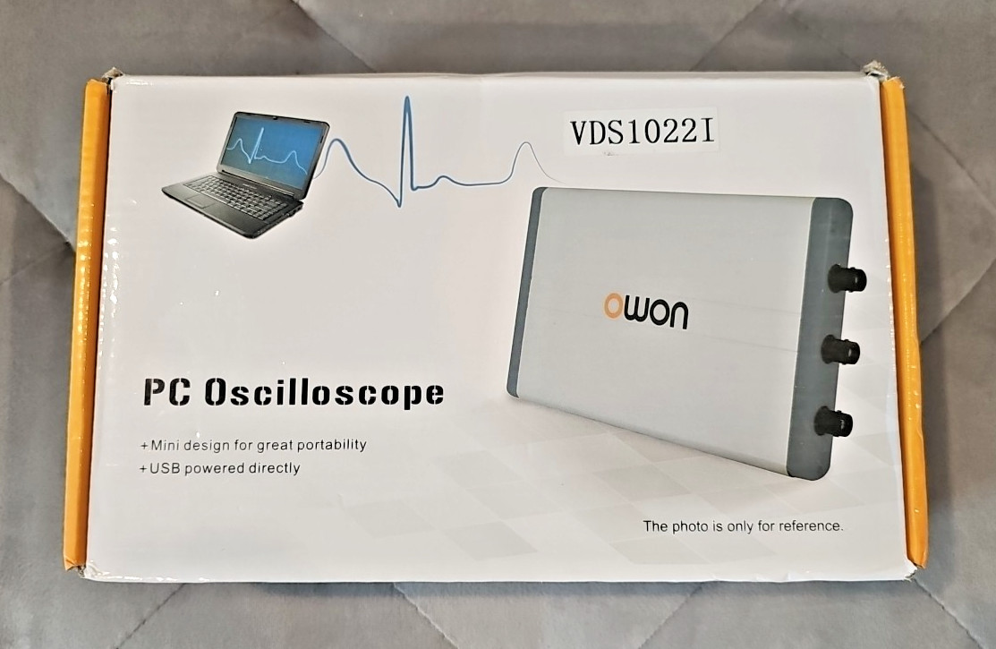 Brand New - Owon Virtual PC Based USB Oscilloscope VDS1022I Isolated 2CH 25MHz