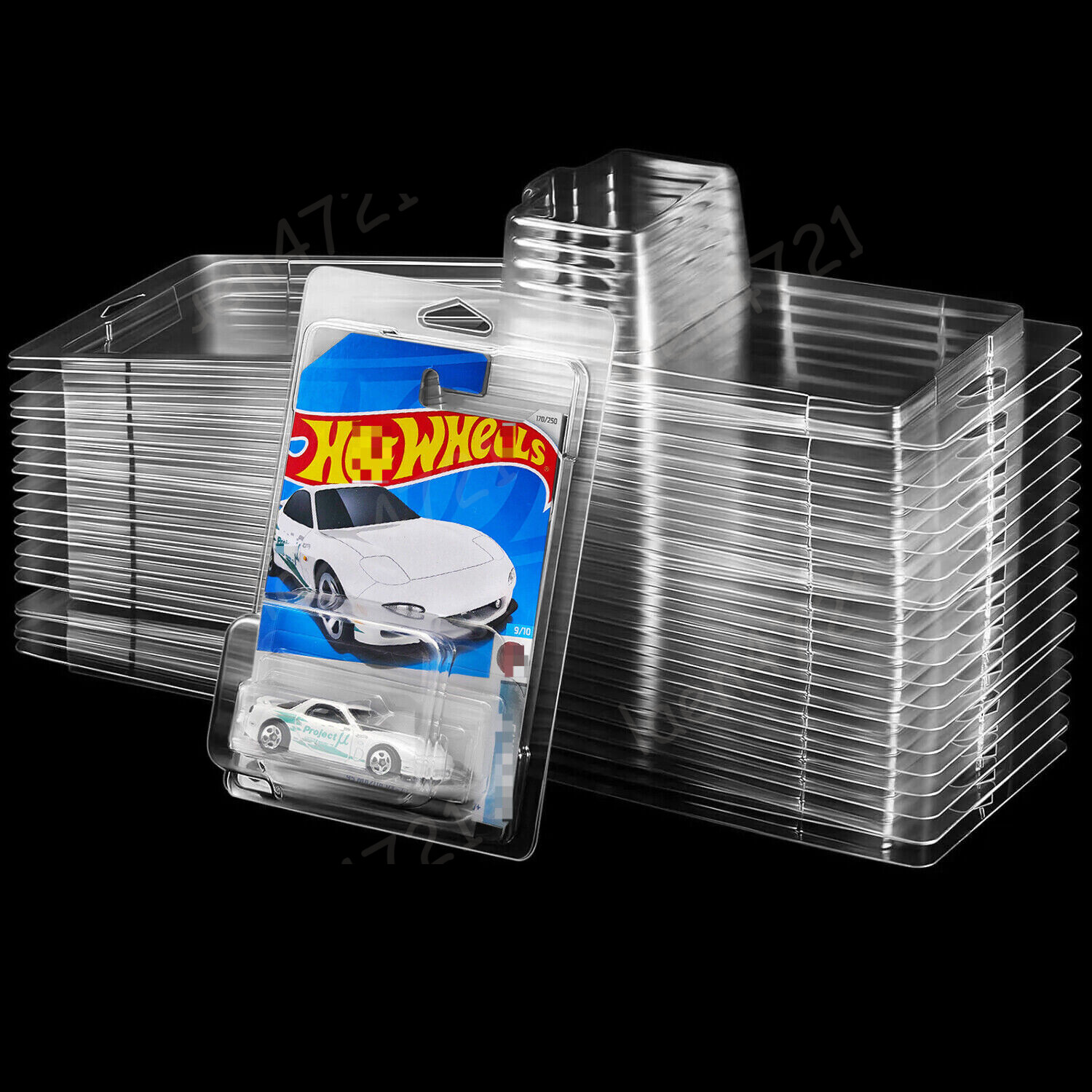 10Pack Clear Protector Case Plastic Display For Hot Wheels & Matchbox Basic Cars