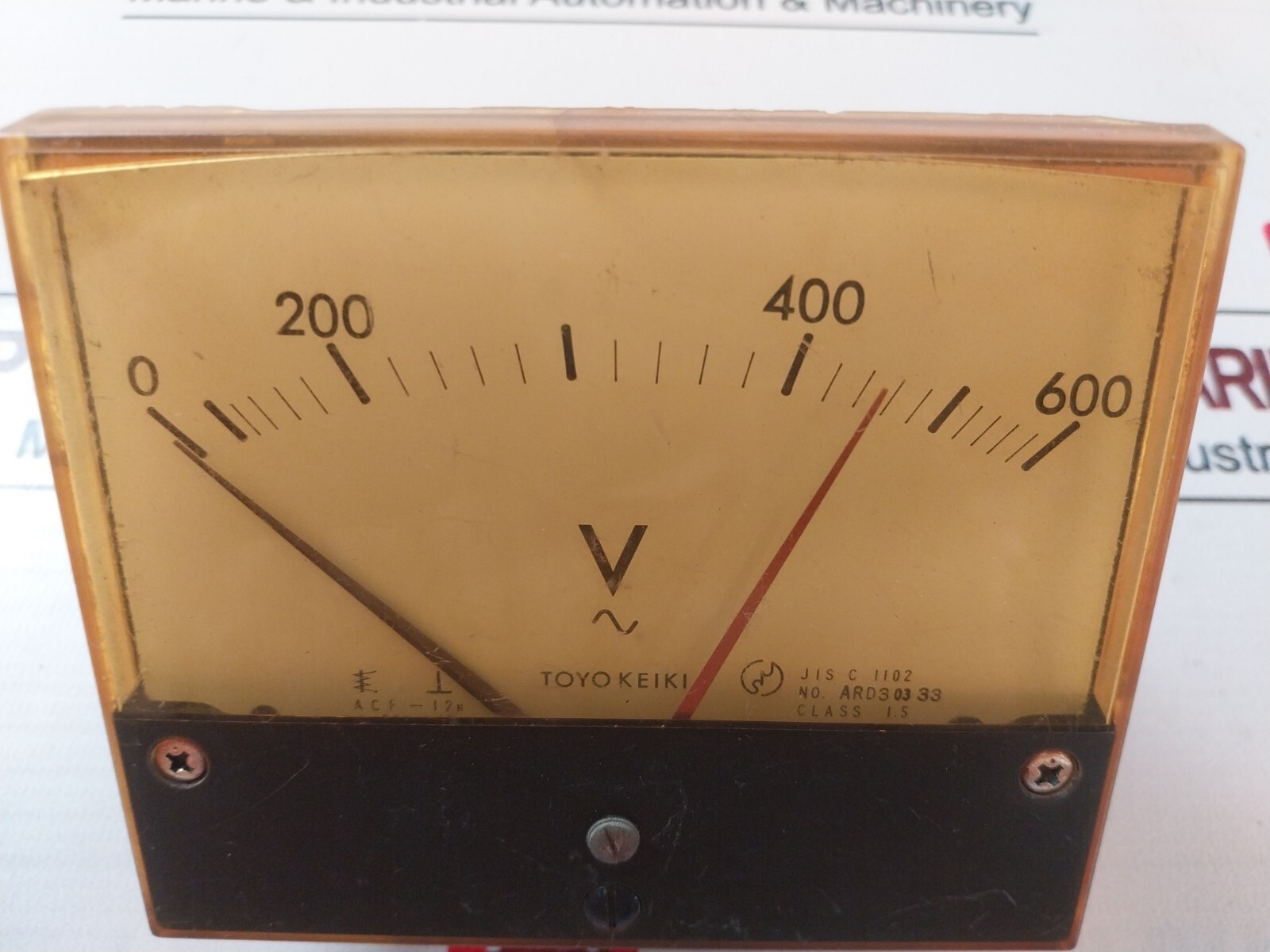 Toyo Keiki ACF-12N Volt Meter 0-600V AR030333