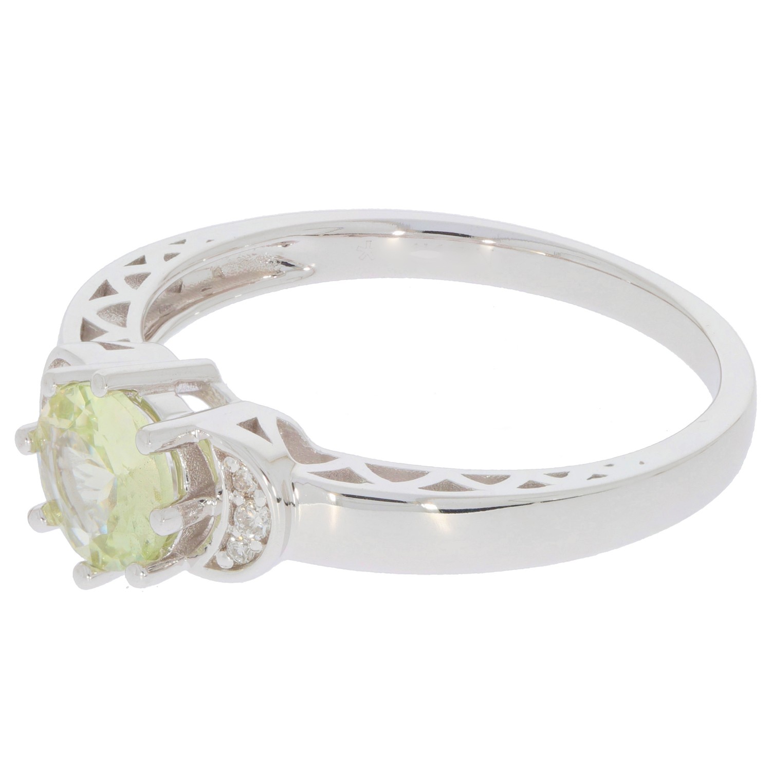 Sterling Silver Semi Mount Ring Setting Round RD 6X6mm