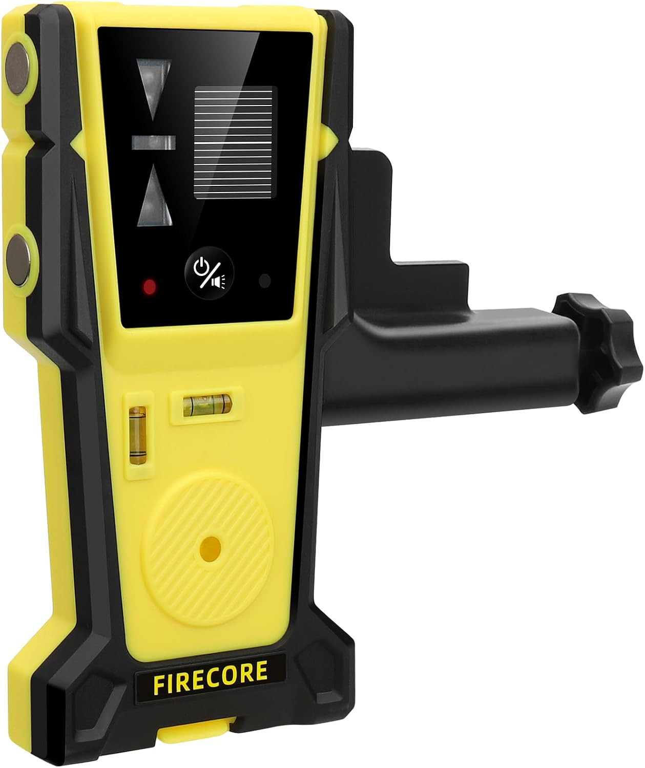 Green Laser Level Receiver with Dual LCD, 197Ft Range, Rod Clamp Included