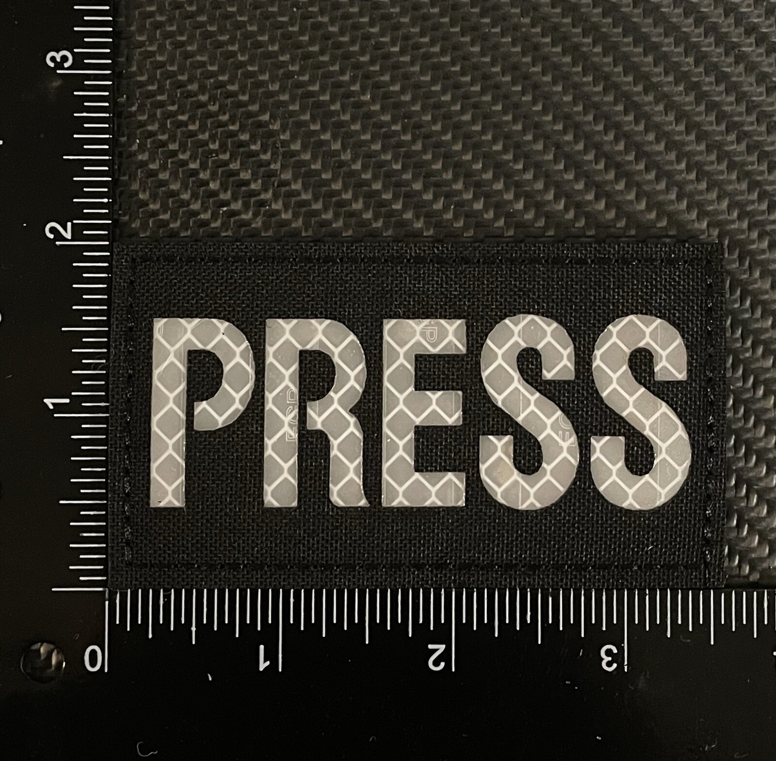 Press Reflective Solas USCG Tactical Duty Patch Hook Loop Backing Low Visibility