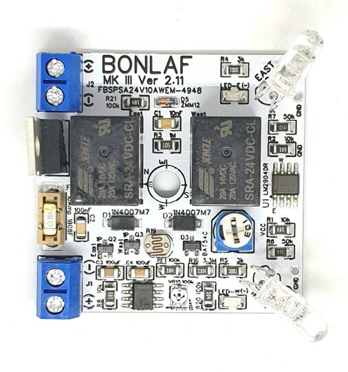 MK III 10A 24VDC Single Axis Panel Sun Tracking Analog Control Board + Enclosure