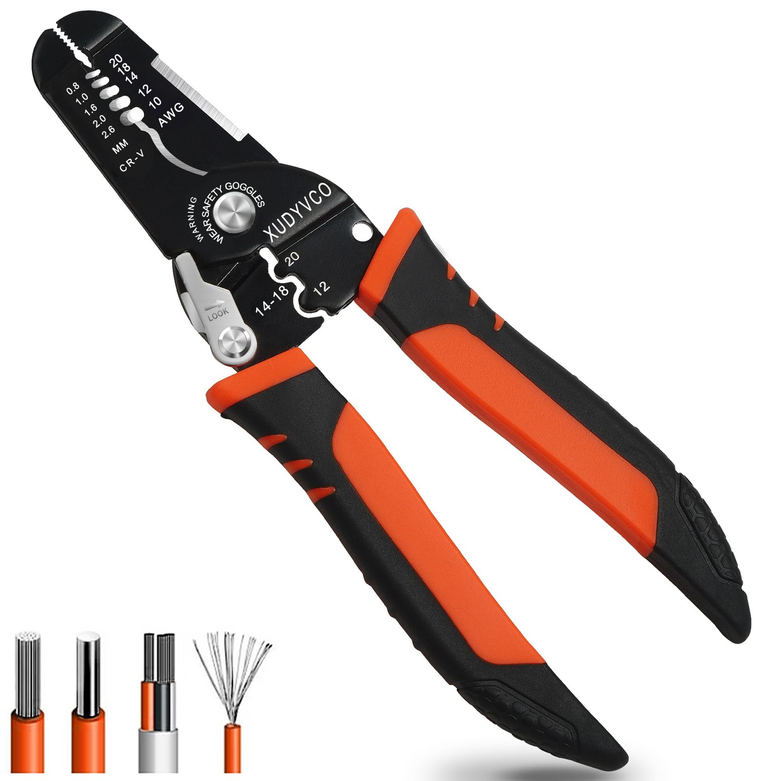 XUDYVCO 5-In-1 Wire Stripper Tool, 3rd Generation Wire Strippers for 10-20 AWG E