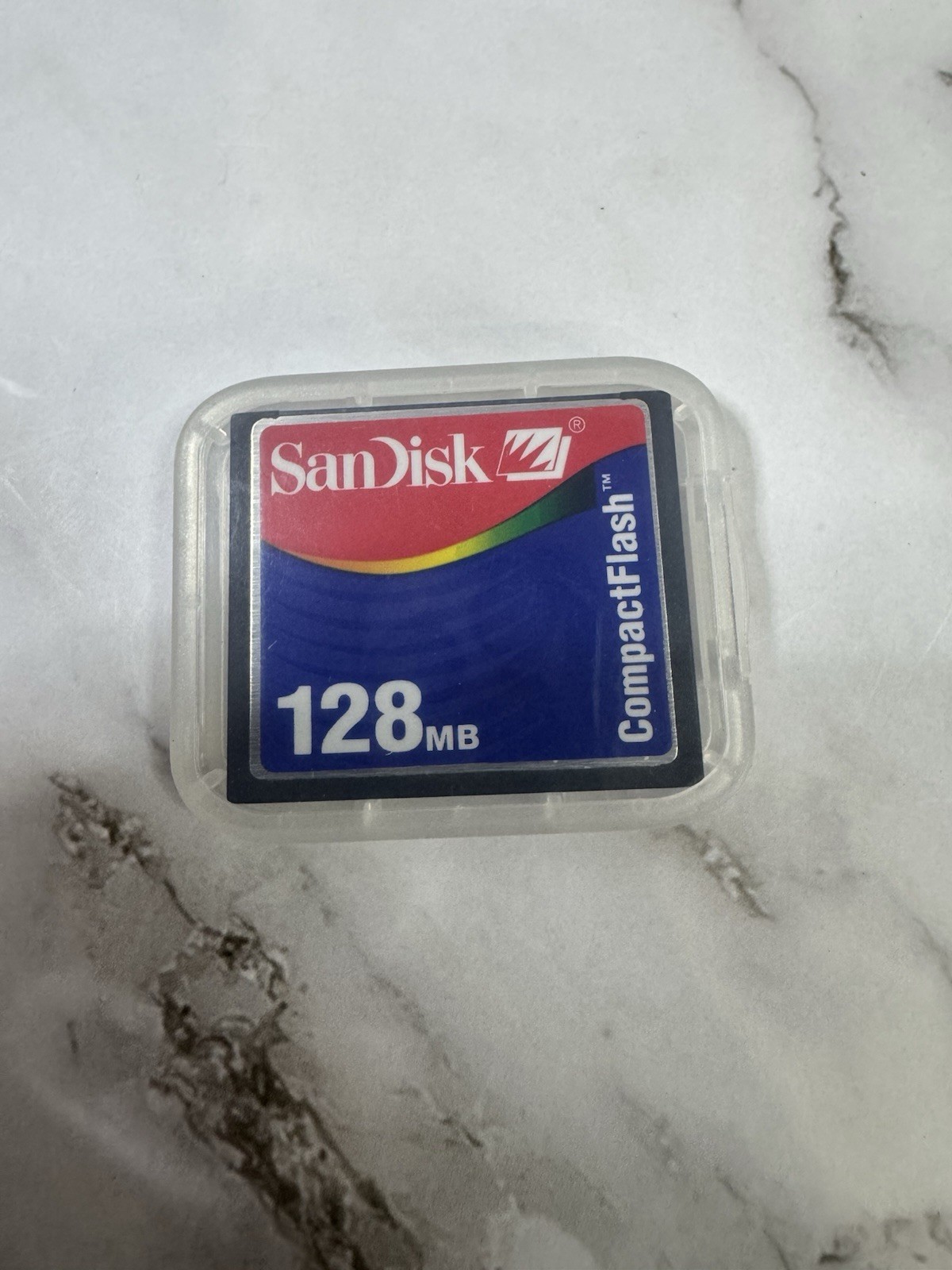 Compact Flash 128 mb Sandisk Digital Camera Picture Memory Card GENUINE