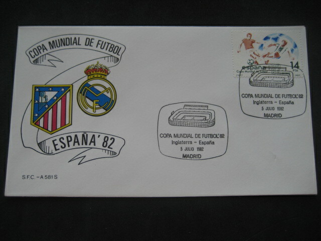 ENGLAND - SPAIN. WORLD CUP SOCCER SPAIN 82. VENUE MADRID
