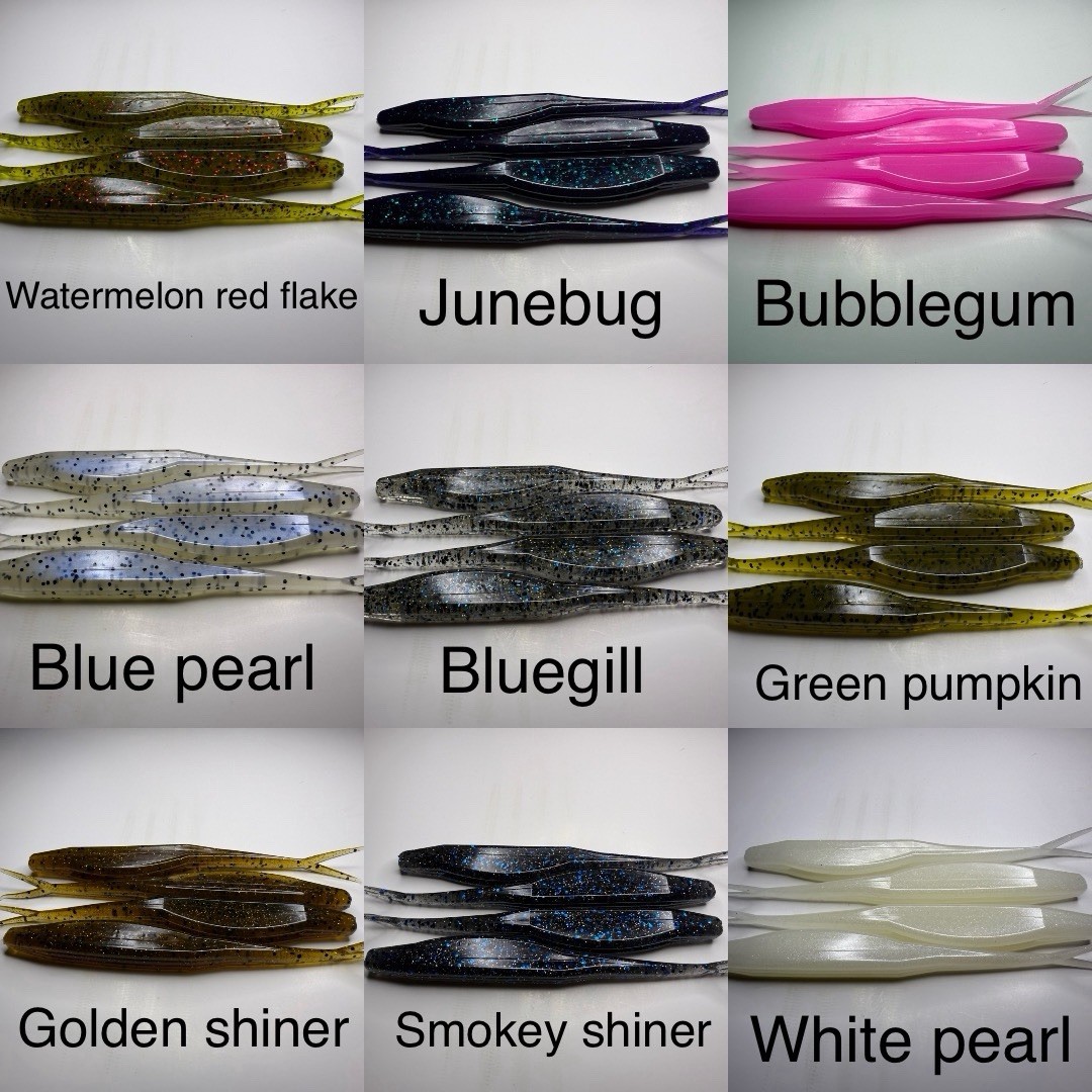 16ct fluke 5” (choose color) bait