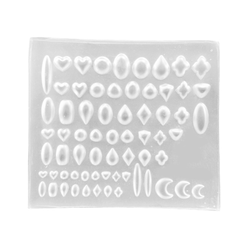 Silicone Mold Producing Baroque Gems Nail Designs with Ease Silicone Texture