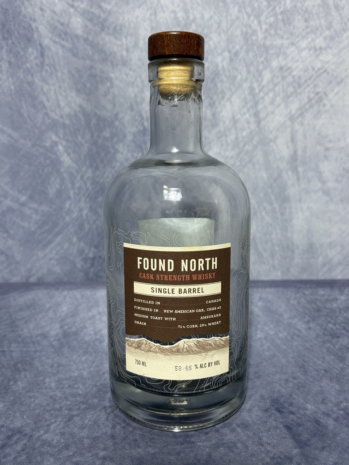 Found North Cask Strength Single Barrel Season 4 Recipe Bourbon Whiskey Bottle