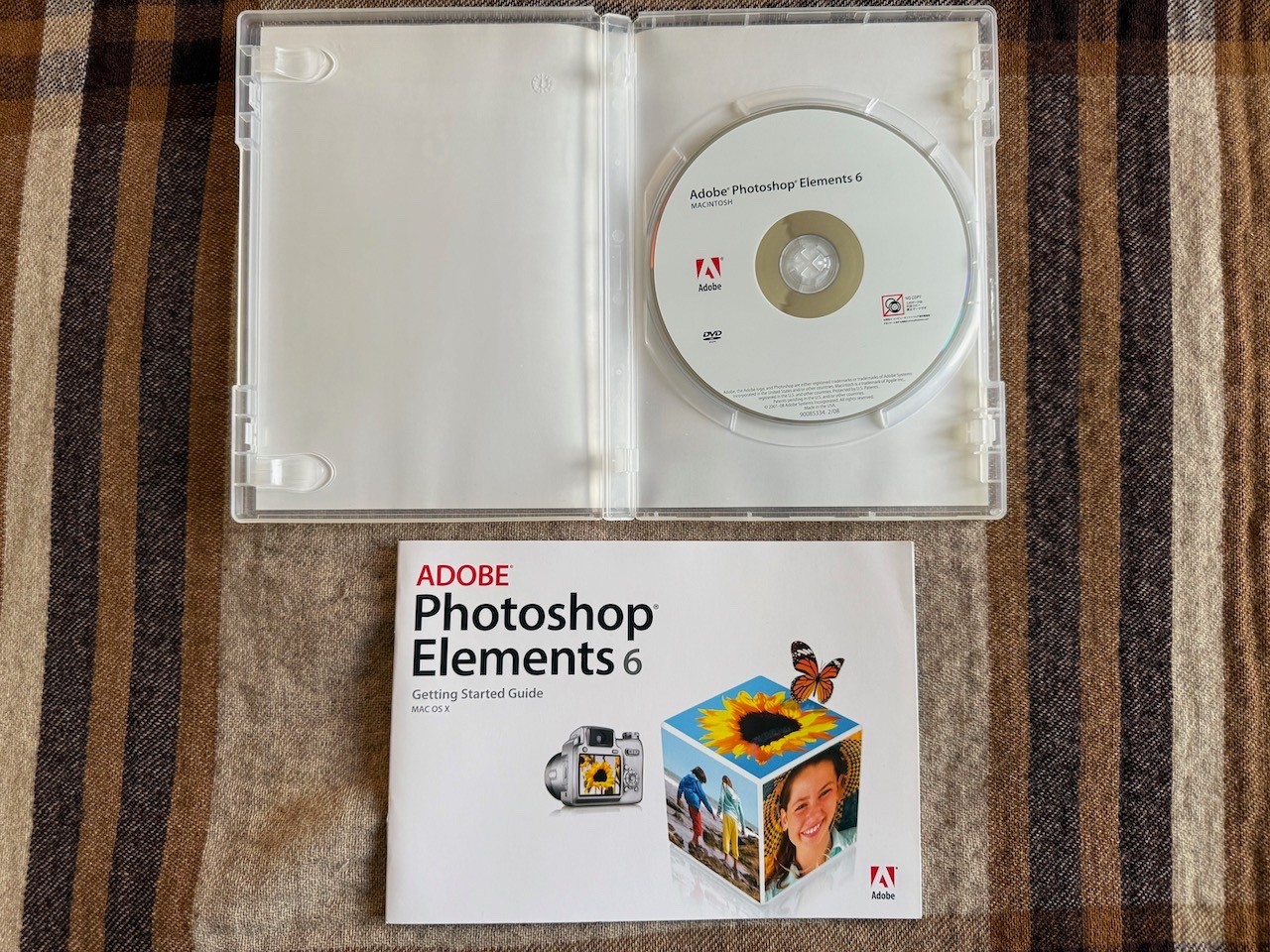 Adobe Photoshop Elements 6 for Mac OS X 10.4 & 10.5, with S/N, box, Guide