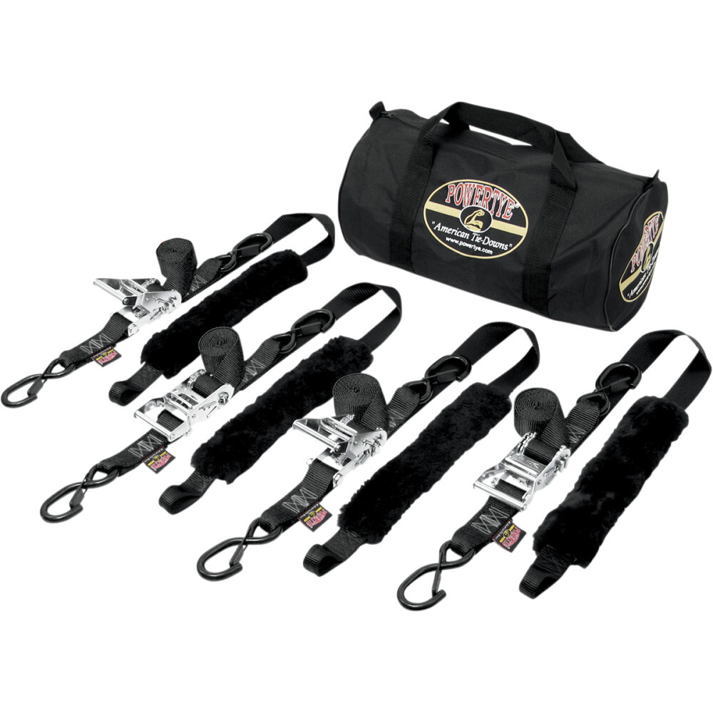 Powertye Mfg Fat Strap Trailer Kit - Black | TRAILERKIT-82