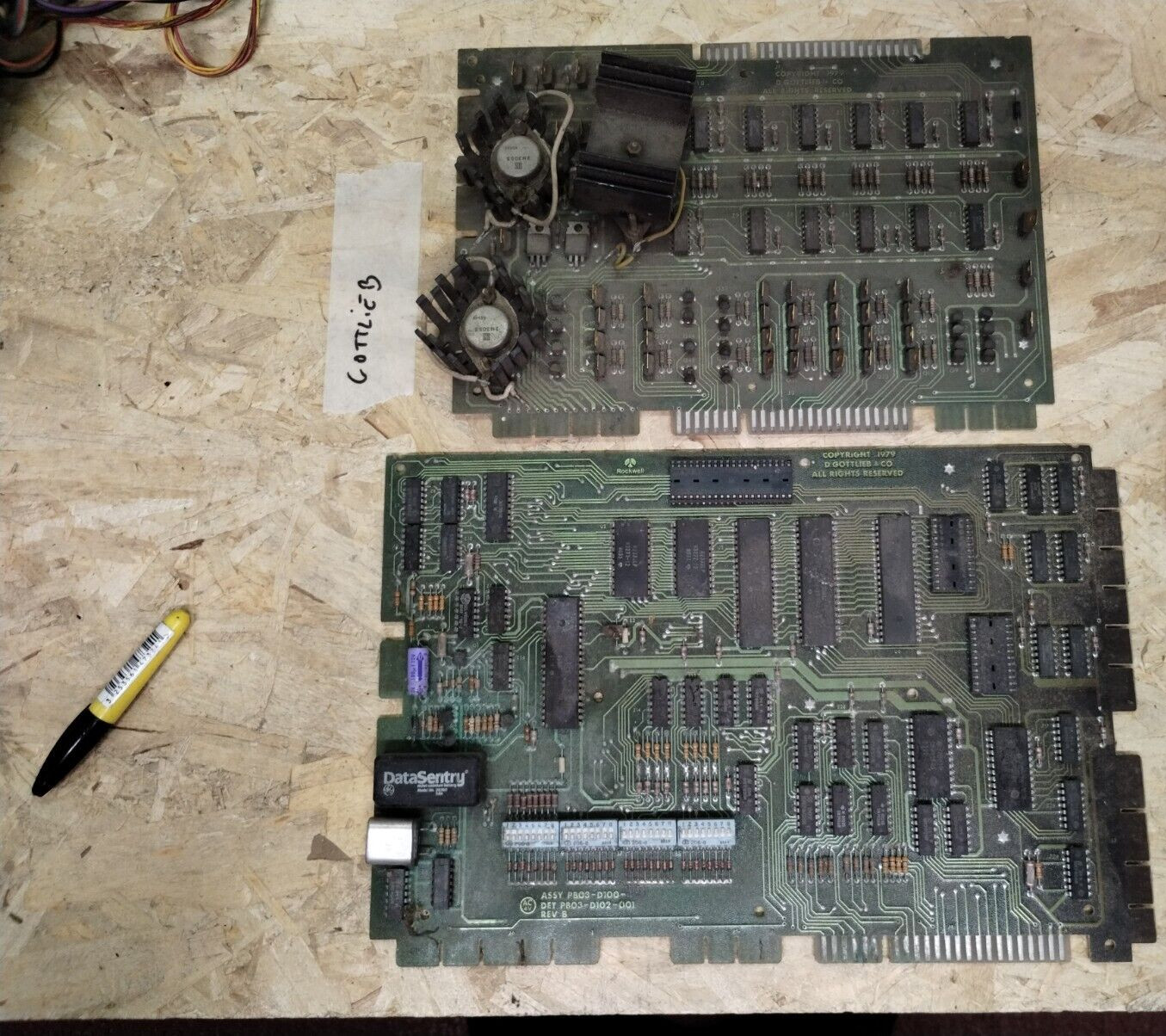 Gottlieb ASSY PB03 - 1st Generation CPU Driver and Solenoid Pinball Non Testato