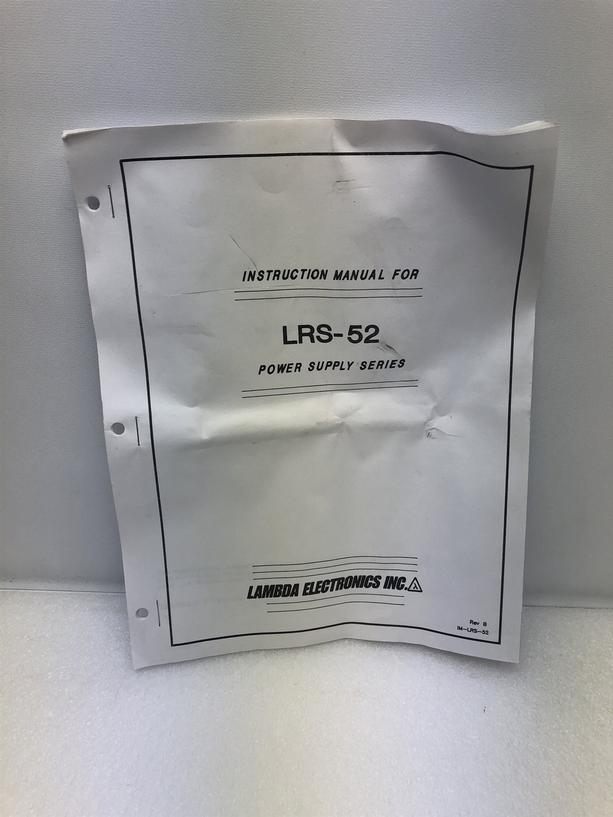 LAMBDA LR-52-5 POWER SUPPLY 5VDC NEW IN BOX w/MANUAL